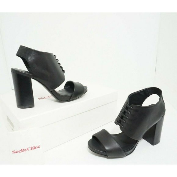 See by Chloe SB22105 Women's Shoes Platform High Heels Sandals Black Size US 6.5 - Picture 2 of 11
